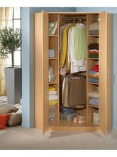 True living 2 Door Corner Brown wardrobe Laminated Finish & PU Finish (3 Ft*2 Ft*8 Ft)